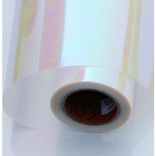 HOHOFILM 50cmx300cm Rainbow Heat Transfer Vinyl PU Hat Clothing T-shirt Vinyl Heat Press Film Iron on Vinyl 20''x118