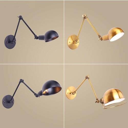 Classic Nordic loft industrial style adjustable jielde Wall Lamp Vintage sconce wall lights LED for living room bedroom bathroom