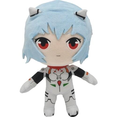 Rei Plush Toys Kawaii EVA Ayanami Rei Plush Doll Anime figure Stuffed Plush Toy Christmas Birthday Gift for Kids Princess Pillow