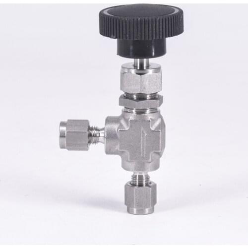 Bulkhead Fit 6mm 1/8" 1/4" OD Tube Compression Angle Needle Valve Crane Elbow Forged 316 Stainless