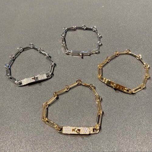 New 2021 Trend Hot Brand Pure 925 Sterling Silver Luxury Jewelry Bracelets For Women Lock Twist Rose Gold Color Engagement Charm