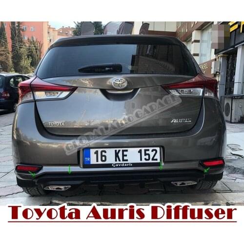 For Toyota Auris Diffuser 2015 2016 2017 2018 2019 2020 Extension Rear Bumper Attachment Car Styling Auto Accessory Universal