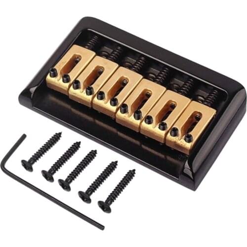 Hardtail Saddle Bridge with Wrench and Screws for Fender Stratocaster Strat Electric Guitar Replacement Parts
