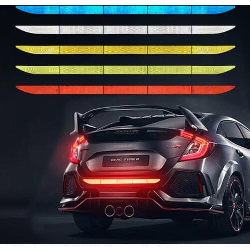 Car Trunk Bumper Reflective Strip warning sticker For Opel Astra H G J Zafira Vauxhall Corsa Cambo Vauxhall Insignia
