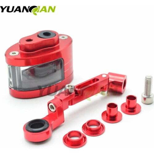 CNC Motorcycle Brake Fluid oil Reservoir Cup tank +support bracket For Suzuki GSX-R GSXR 600 750 1000 K1 K2 K3 K4 K5 K6 K7 K8