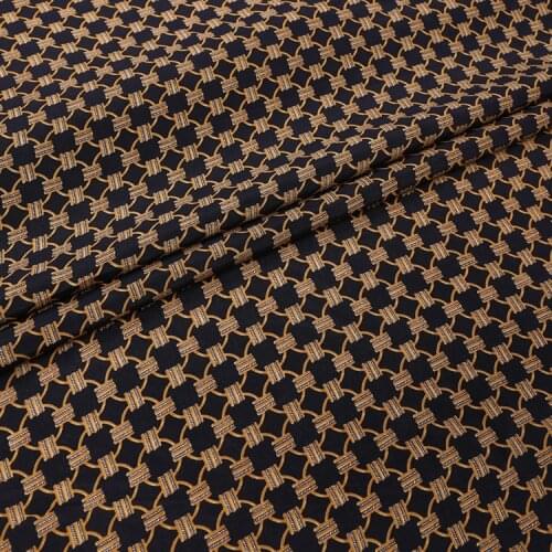 1 Meter 100% Silk Crepe De Chine Fabric Summer Vintage Design