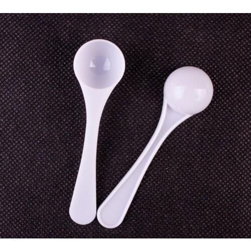 1000Pcs 2g 4ml Plastic Measuring Spoon Long Handle Food Grade Reusable Spoons Milk Powder Spoon Kitchen Scoop SN3756