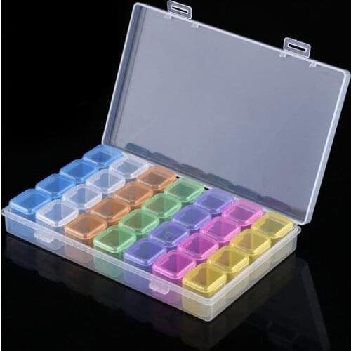 28Lattices Dismountable Diamond Embroidery Accessories diamond painting Boxes Cross Stitch Cases Storage Organizer Home Storage