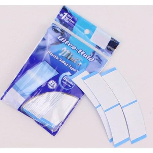 36Pcs/Lot Blue Super Fixing Tape Hair System Double Sided Adhesive Tape for Tape Extension/Wig/Lace Wig