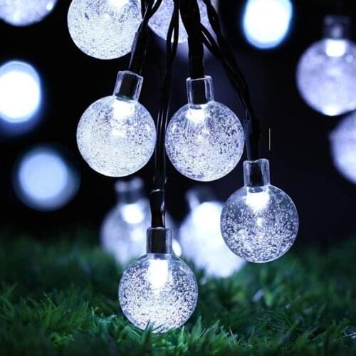 6.5M Solar Globe 30LED Ball String Lights Solar Power Patio Light Christmas Garden Lawn Home Party Bar Decoration