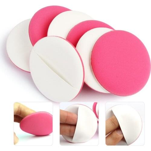7 Pcs Professional Round Shape Facial Face Body Powder Foundation Puff Portable Soft Cosmetic Puff Makeup Foundation Sponge