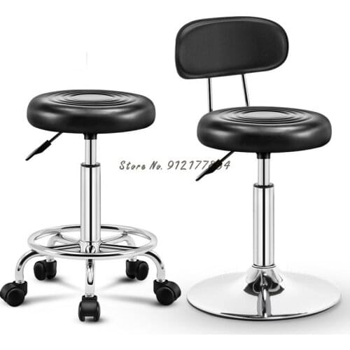 Bar stool modern minimalist bar chair swivel lifting backrest household cosmetic chair round stool beauty stool swivel chair
