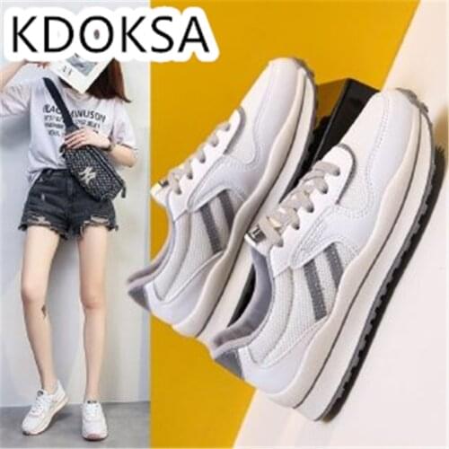 Web Celebrity Student Running Shoes Female Trend Fall/winter 2021 New Leisure Sports Small White Shoes Female Trend