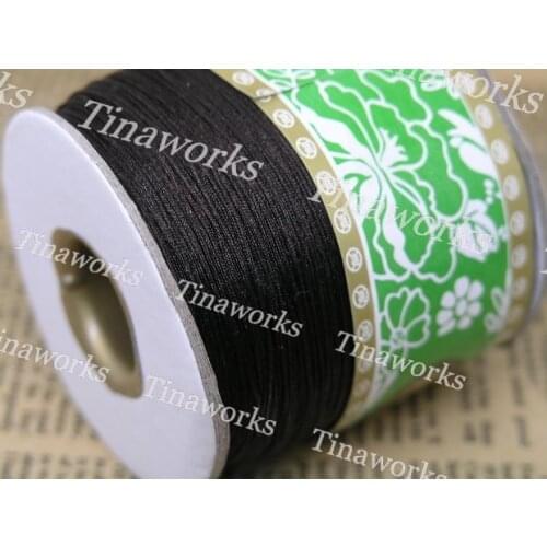 FREE SHIPPING 350YD 0.4mm Brown Chinese Knotting Cord / Braided Nylon Beading Thread Best For Shamballa Bracelet
