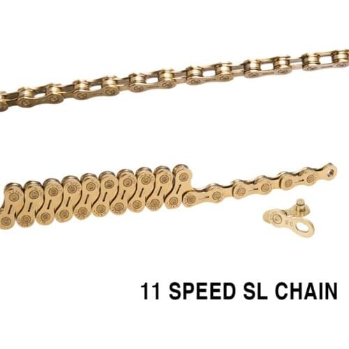 ZTTO Chain 11 Speed Chain Buckle Bicycle Chain Gold Half Hollow 116L MTB Mountain Road Bike High Quality Durable Link
