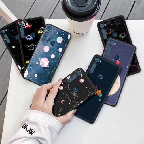 Case for Motorola Moto G9 Play G8 Power Lite One Fusion Plus G30 G Stylus Soft Phone Coque E6s Edge Funda Space Planet Earth