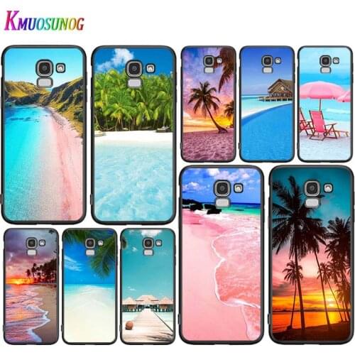 Summer Beach Sunset On Sea For Samsung Galaxy J2 J3 J4 Core J5 J6 J7 J8 Prime duo Plus 2018 2017 2016 Silicone Phone Cover
