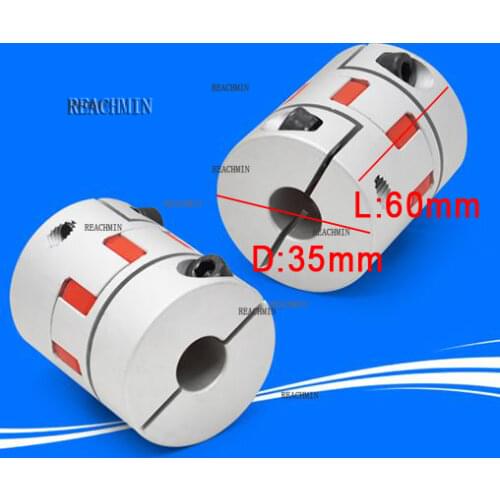 D35 L60 16 17 18 19 Aluminium large torque elasticity Encoder plum coupling elastic clamp Jaw spider coupler CNC Stepper motor