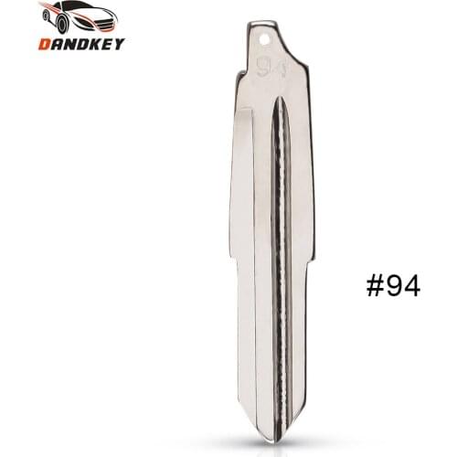 Dandkey 10PCS/LOT NO.94 Replacement Metal Blank Uncut Flip KD Remote Key Blade Type #94 For Changan Key Blade