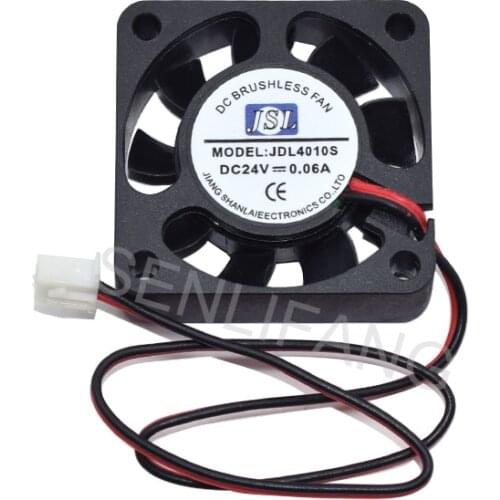 Genuine For JSL JDL4010S DC12V 0.06A 2pin 2wire 4010 40X40X10MM Cooling Fan