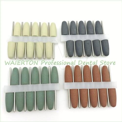 40pcs Silicone Rubber Dental Polishing polisher grinders nail drill bits for electric manicure and Oral intial polishing Burs