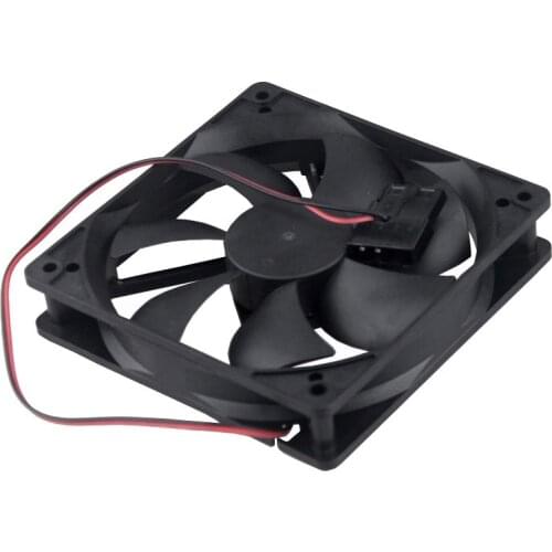 100 pcs Gdstime Double 4Pin 12cm 120*120*25mm 12V DC Computer Case Motor Cooling Fan 120mm x 25mm PC Radiator Cooler 12025