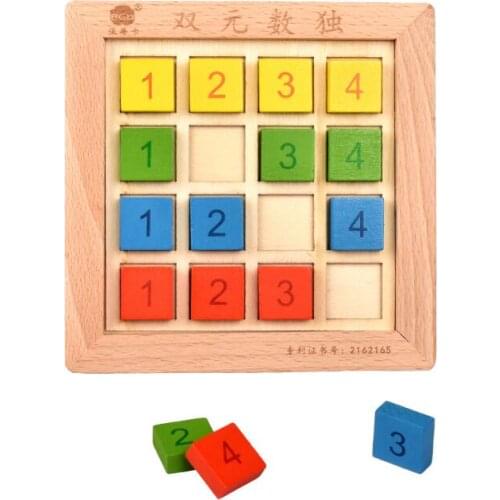 IQ Wooden Sodoku Puzzle Game for Children Adults