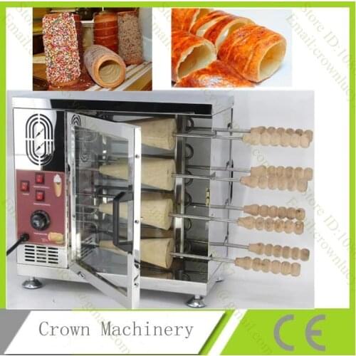 Ingredients available Kurtos Kalacs chimney cake roll grill; Chimney Bread Roll Baking Machine