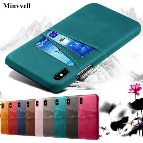 Leather Card Holder Phone Case For iPhone XR XS X 11 Pro MAX 7 8 Plus 6 6s PU Leather Case For iPhone XS MAX 4 4s 5 5s SE Cover