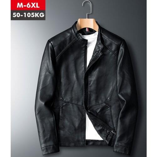 Leather Jacket Men Spring Autumn Men PU s Thin Korean Fashion Casual Coats Outerwear Slim Fit Black Coffee Coats Male 6XL