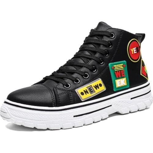 Mens Vulcanized One We Yes Shoes Wild Shoes High Top Sneakers Casual Shoes Men Canvas Shoes for Men Sneakers Tenis Masculino