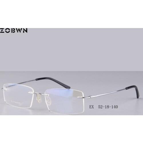 Rimless glasses man points Women Titanium Optical Frames oculos de Oculos de grau Gafas lentes montures de lunette quadros gafas