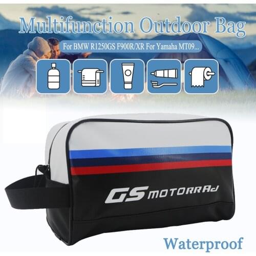 Wash Toiletry Bag Pouch Packing Organizers Makeup PVC Travel Cosmetic Case For BMW R1250GS F900R/XR 2021 For Yamaha TMAX 530 560