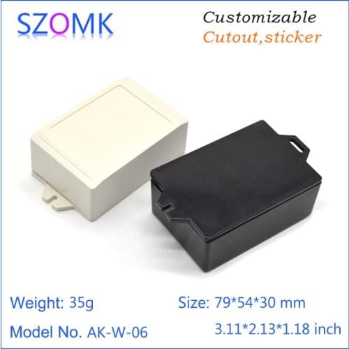 4 pcs 79*54*30mm hot selling plastic electronics enclosure for pcb design plastic housing case for GPS tracker junction box