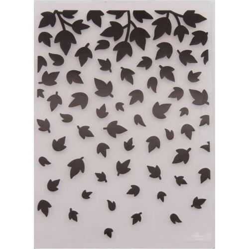 Leaves Background The New Style Transparent Embossed Sheet DIY Paper Cutting Dies Scrapbooking Plastic Embossing Folders
