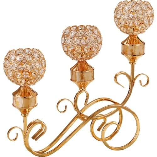 Luxury Candle Holders Gold Candlestick Candelabra Weeding Decoration For Weddings Moroccan Regime Center Pieces Menorah Mumluk 6