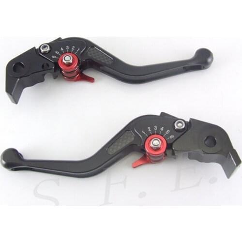 SFEP 3D Short CNC Adjustable Motorcycle Brake and Clutch Levers with Carbon Fiber Inlay Type For Honda CBR1000RR/SP 2008-2016