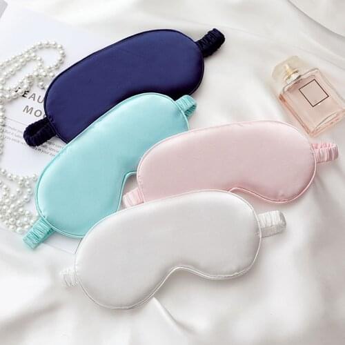 Summer Silk Sleeping Night Eye Mask For Girls Boys Adult Soft Pataches Cover Band Help To Sleep Eyeshade Dream Mask Fashion