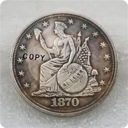 USA 1870 Indian Headdress Dollar Patterns COPY FREE SHIPPING