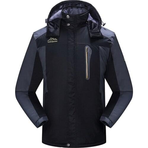Winter Thickened Jacket Fleece-lined Warm Windproof Outdoor Cotton-padded Jacket