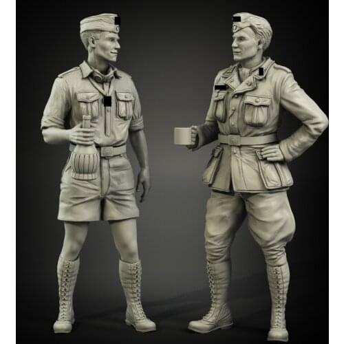 1/35 Resin Model Figure GK, Unassembled and unpainted kit