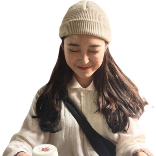 Unisex Beanie Hat 2020 Classic Autumn Winter Warm Stretch Cable Knit Hip-hop Beanie Cap for Men Women