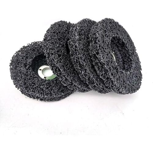 4X 4" Poly Strip Disc Car Paint Rust Removal Clean Grinder Wheel 46 Grit Durable