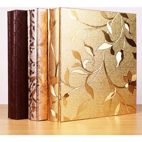 700 Sheets Photos Album Scrapbook Interleaf Type Photo Album 5 6 7 Inch Pictures PU Leather Cover Souvenir Albums Scrapbooks