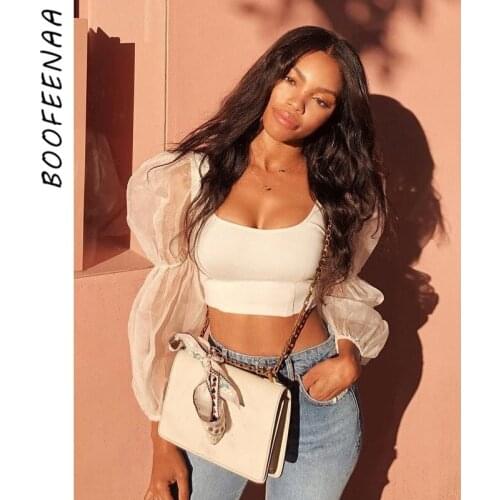 BOOFEENAA Sleeveless Blouses