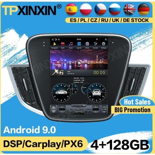 Carplay Tesla 128G Radio 2 Din Stereo With Control Android For Chevrolet Cavalier 2016 2017 2018 GPS Player Auto Audio Head Unit