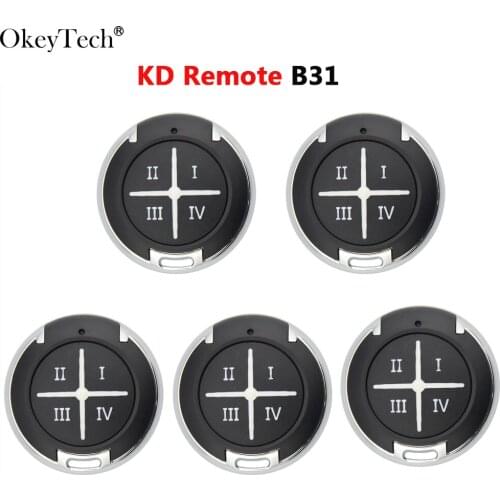 Okeytech 5PCS/LOT B31 KD Remote Key 4 Buttons B Series Garage Door for KD900 URG200 KD MINI KD-X2 Key Programmer Keydiy B31-4