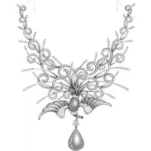 Szjinao Personalize Customised Women Jewellery 925 Silver 14K Gold Platinum Sketch DIY Gemstone Brand Female Accessories Factory