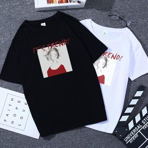 Футболка женская tops harajuku t shirt women aesthetic tees oversized t shirt 2020 summer clothes la casa de papel casual shirt