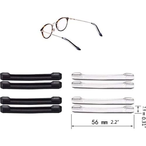 16 pairs of silicone non-slip round glasses holders, nose pads and ear hook glasses for easy replacement